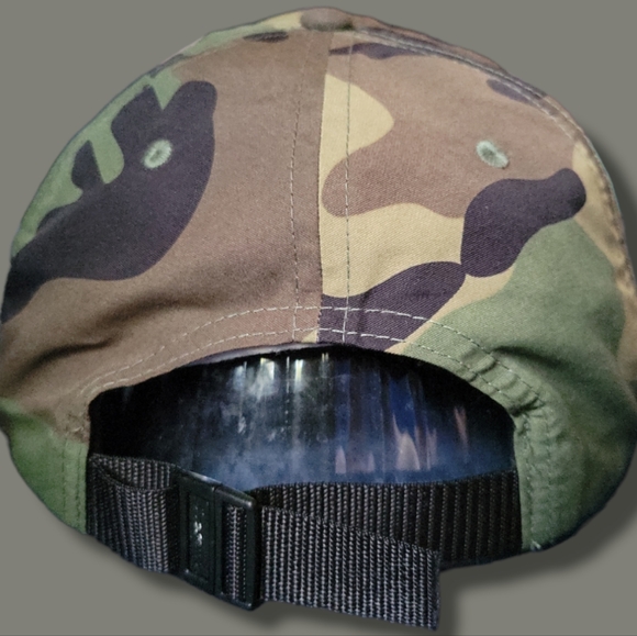 Nwt supreme 6-panel nylon camaflauge camp cap adjustable unisex - Picture 4 of 7
